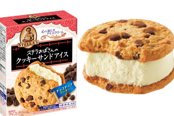 森永製菓、ステラおばさんのクッキーサンドアイス（チョコチップクッキー）