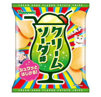 山芳製菓、ポテトチップス クリームソーダ味