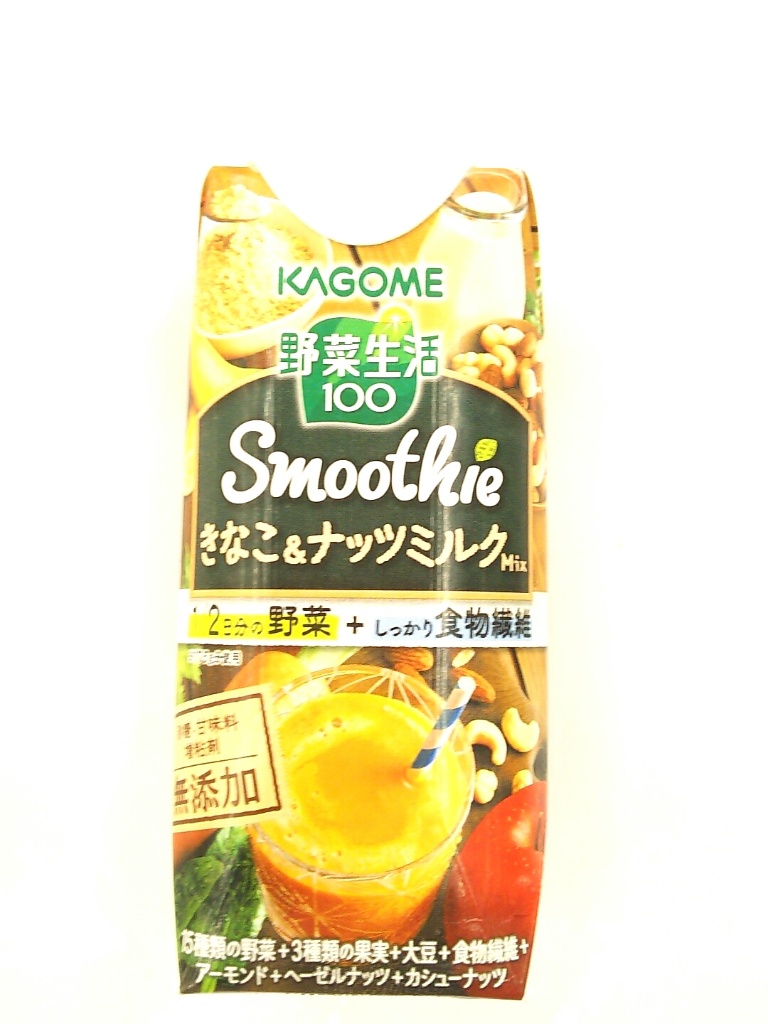 中評価 カゴメ 野菜生活１００ ｓｍｏｏｔｈｉｅ きなこ ナッツミルクｍｉｘのクチコミ 評価 値段 価格情報 もぐナビ