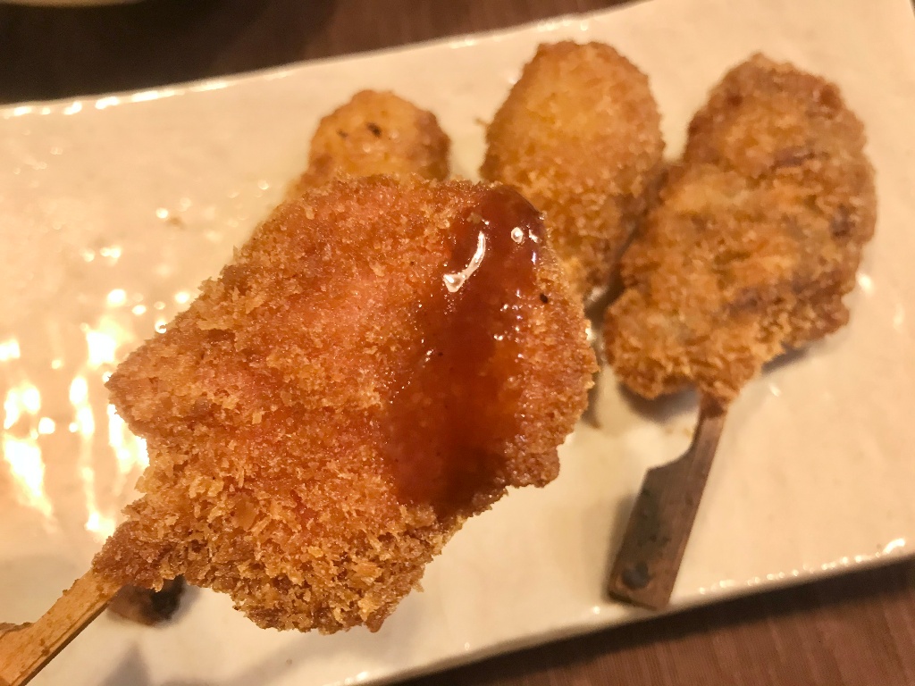 中評価 ローソン 串カツ田中ソース使用 串カツ盛合せ 豚玉 うずら卵 紅ショウガ れんこんのクチコミ 評価 カロリー 値段 価格情報 もぐナビ