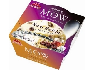 森永 MOW ラムレーズン カップ140ml