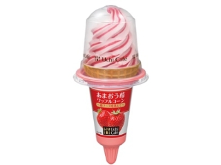 中評価 いちごの酸味が美味しいソフトクリーム ローソン Uchi Cafe Sweets あまおう苺ワッフルコーン のクチコミ 評価 ザコタさん もぐナビ