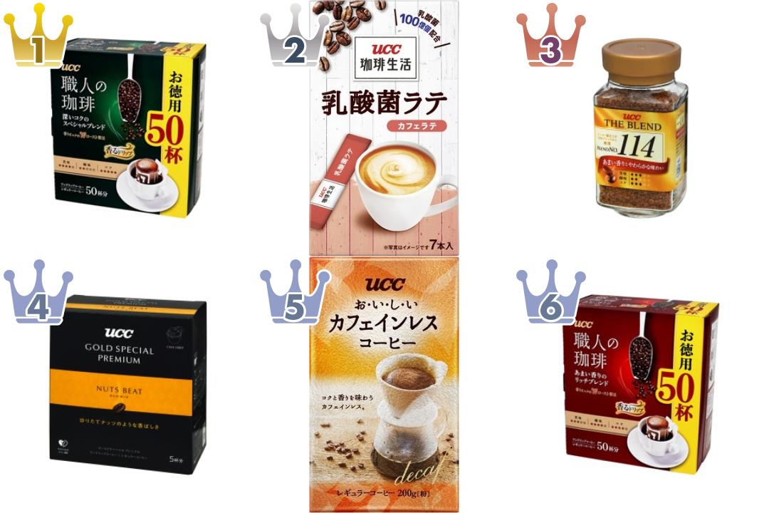 「UCC上島珈琲」の「インスタントコーヒー・豆」のおすすめランキング