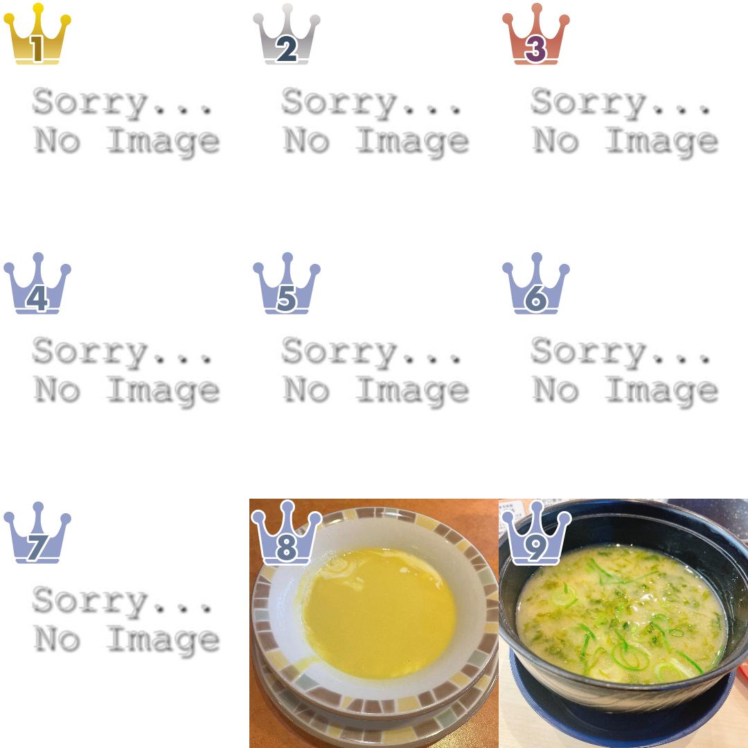スープ・味噌汁の食べたいランキング