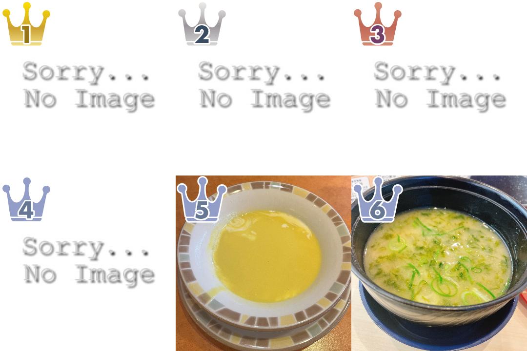スープ・味噌汁の食べたいランキング