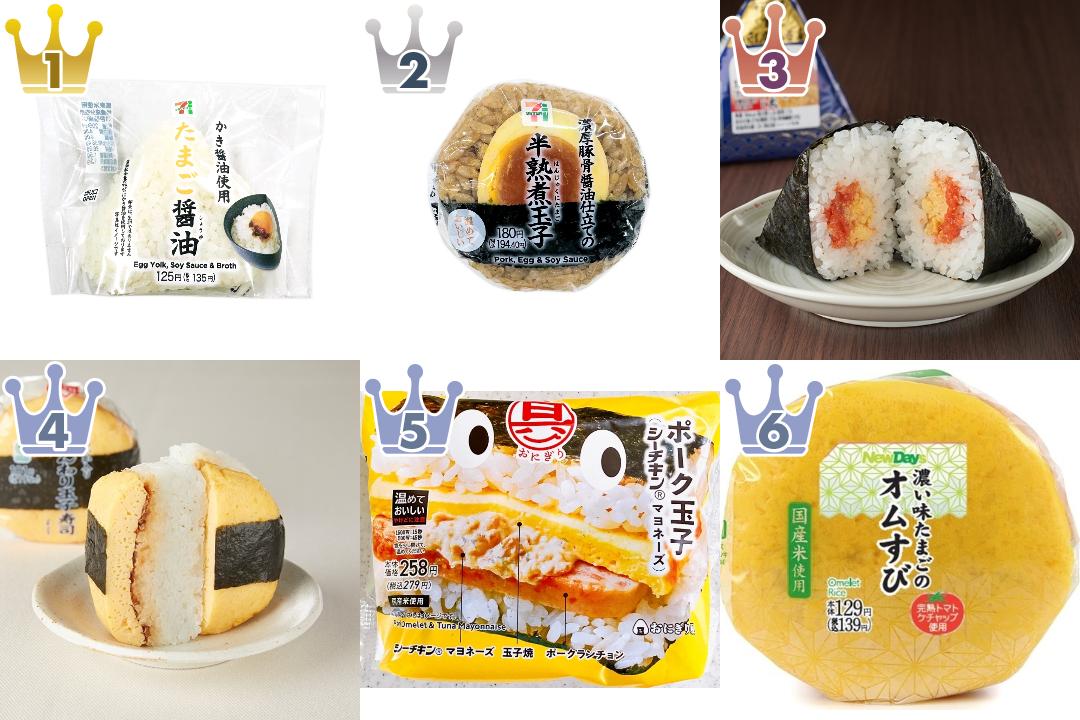 「#卵料理」の「コンビニおにぎり・コンビニ手巻寿司」のランキング